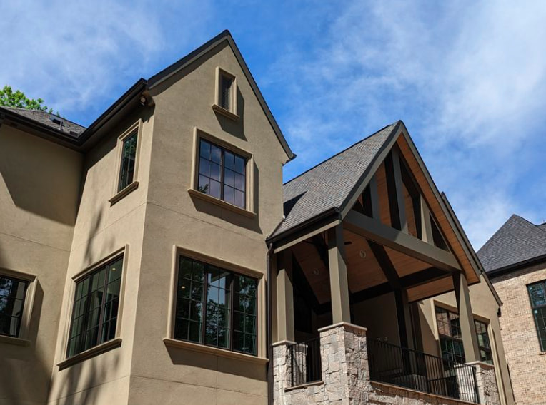 Warm-Tone Stucco Build