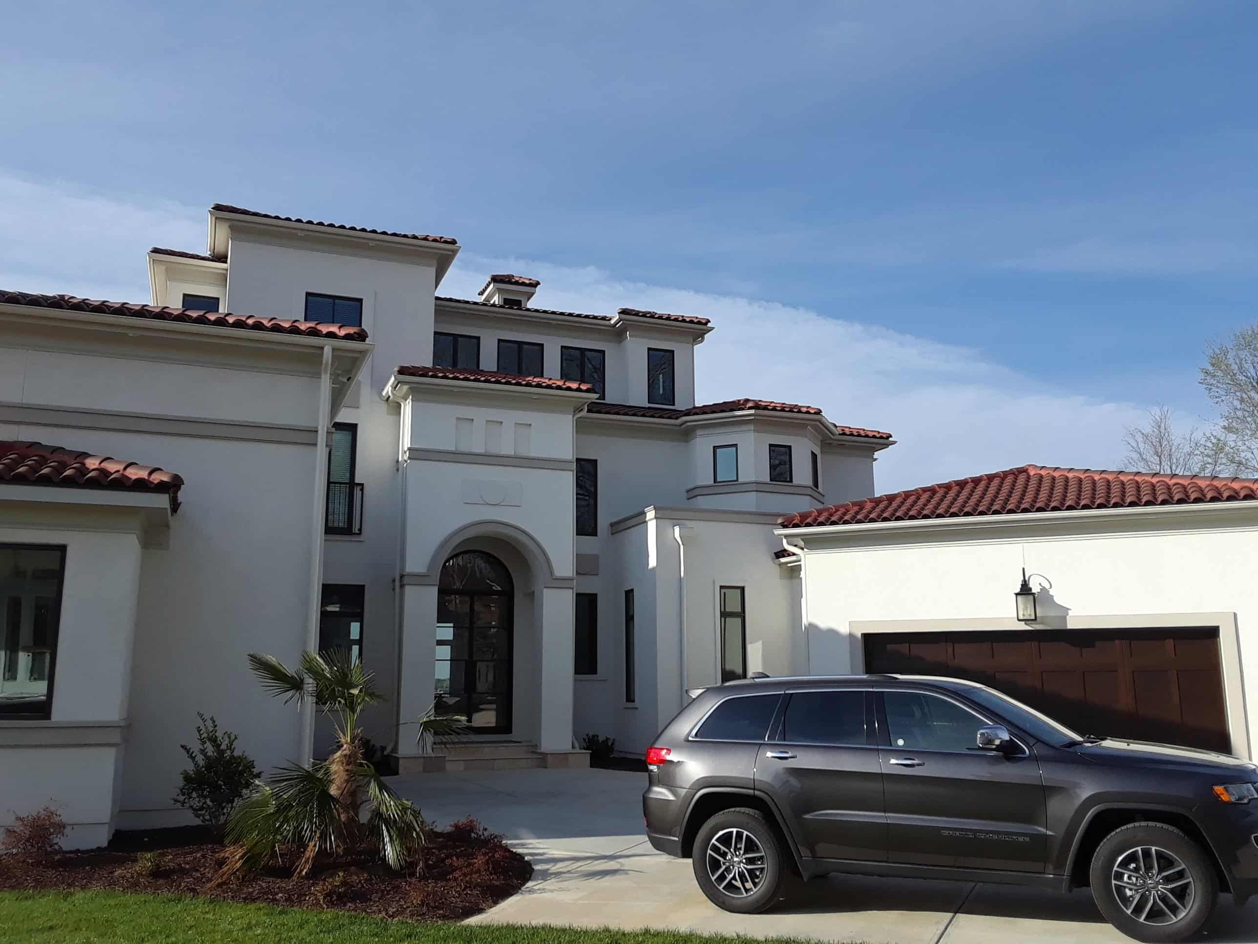 Mediterranean White Stucco Estate